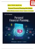 Billingsley/Gitman/Joehnk, Personal Financial Planning, 16th Edition SOLUTION MANUAL, Verified Chapters 1 - 15, Complete Newest Version 