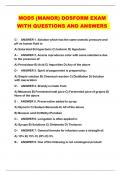 MOD5 (MANOR) DOSFORM EXAM WITH QUESTIONS AND ANSWERS 