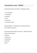 Chamberlain exam 1 NR222 Questions & Answers 2024 ( A+ GRADED 100% VERIFIED)
