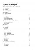 Samenvatting - Module sportpathofysiologie en gerelateerde letsel (UA_2113GENRVK_2324) - deel 1