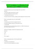 TCFP Firefighter Certification Exam Questions and CORRECT Answers