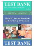 Test Bank for Health Assessment for Nursing Practice 6th Edition by Susan Fickertt Wilson, Jean Foret Giddens  All Chapters ISBN: 9780323377768|| Complete Guide A+