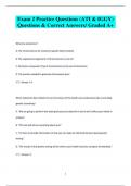 Exam 2 Practice Questions (ATI & IGGY) Questions & Correct Answers/ Graded A+