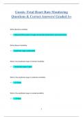 Gnosis- Fetal Heart Rate Monitoring Questions & Correct Answers/ Graded A+