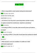 S95 TEST BUNDLED S-95 FDNY TEST STUDY GUIDE  S95 Personal(Supervisión of Fire Alarm System) 2024 Questions And Answers.