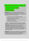 NGN ATI PROCTORED MENTAL HEALTH RETAKE EXAM/ ATI MENTAL HEALTH PROCTORED RETAKE EXAM WITH NGN MIXED 70 QUESTIONS WITH VERIFIED DETAILED ANSWERS/AGRADE ASSURED