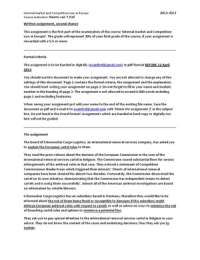 Written assignment competition law