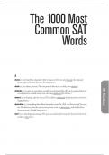 The 1000 Most Common SAT Words