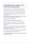NJ Real Estate Exam- Chapter 1- RE Licensing, Psi pdf Questions with complete solutions 2024( A+ GRADED 100% VERIFIED).