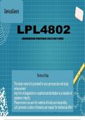 LPL4802 Exam Portfolio 2024