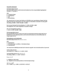 Samenvatting Financiering