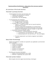 Samenvatting Inleiding Brein (Hoofdstukken An introdruction into brain and behavior) B1 RU Nijmegen