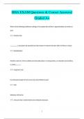 HHA EXAM Questions & Correct Answers/  Graded A+