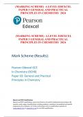 (MARKING SCHEME)  A LEVEL EDEXCEL PAPER 3 GENERAL AND PRACTICAL  PRINCIPLES IN CHEMISTRY  2024