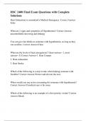 HSC 2400 Final Exam Questions with Complete Solutions