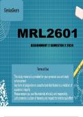 MRL2601 Assignment 2 Semester 2  Due 20 September 2024