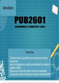 PUB2601 Semester 1 Assignment 2 2024