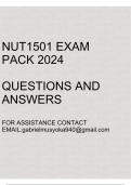 NUT1501 Exam pack 2024(Questions and answers)