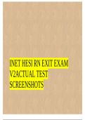 INET HESI RN EXIT EXAM  V2ACTUAL TEST  SCREENSHOTS A+