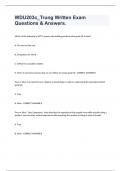 WDU203c_Trung Written Exam Questions & Answers.