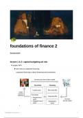 Foundations of finance UoM summary