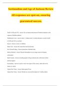 Sectionalism and Age of Jackson Review All responses are spot-on, ensuring guaranteed success.