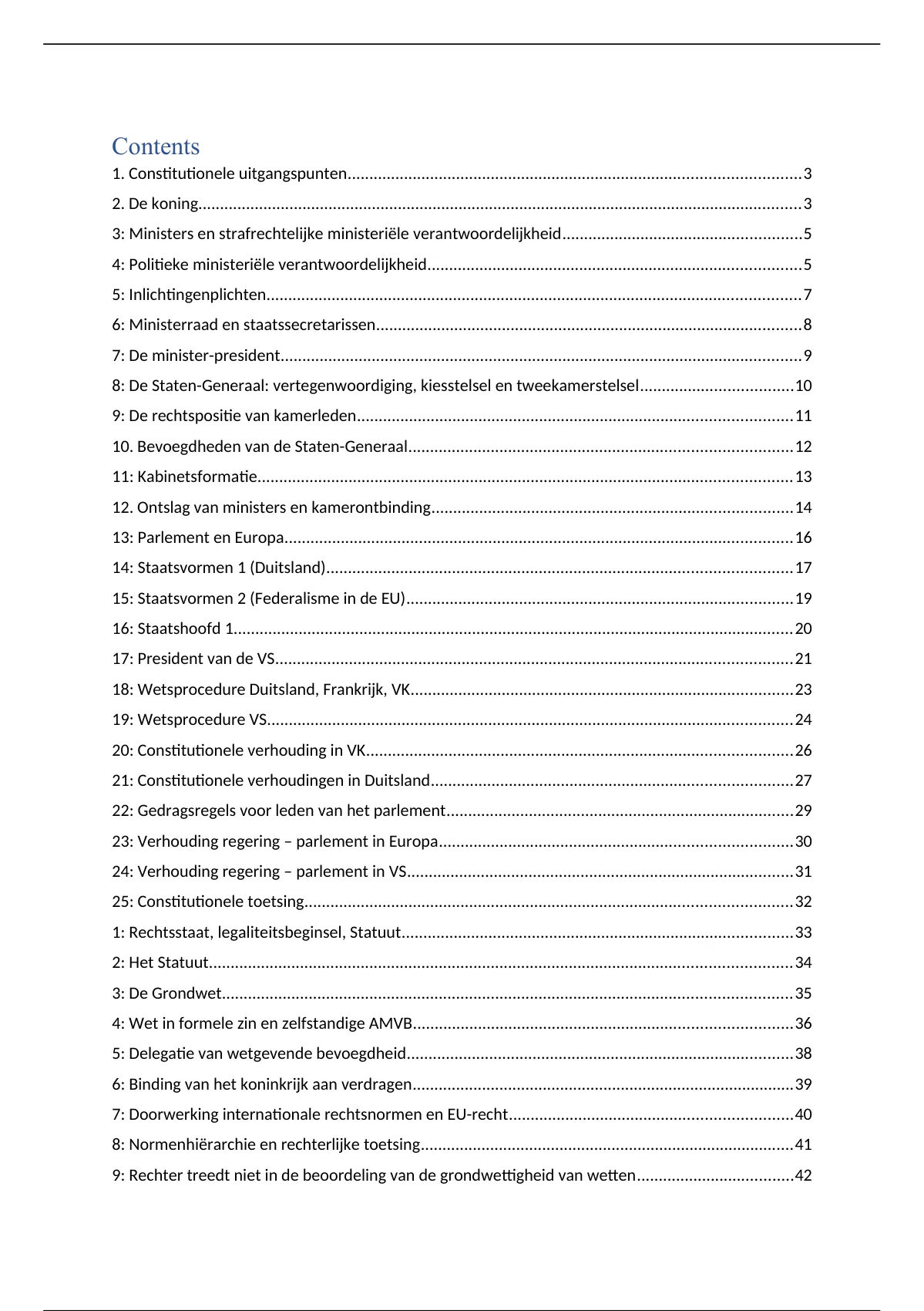 Samenvatting ALLES Wat Je Moet Weten Voor De Mondeling - Staatsrecht B2 ...