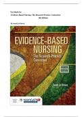 Test Bank - Evidence-Based Nursing: The Research Practice Connection, 4th Edition (by Sarah Jo Brown ,2024), Chapter 1-19 | All Chapters