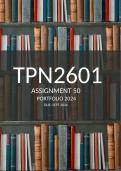 TPN2601 Assignment 50 Portfolio August Sept 2024
