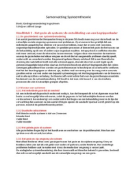 Uitgebreide samenvatting Systeemtheorie