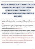 BRANCH 3 STRUCTURAL PEST CONTROL (LAWS AND REGS) ACTUAL EXAM 250 QUESTIONS WITH COMPLETE SOLUTIONS 2024 (VERIFIED ANSWERS) A+ RATED