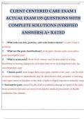CLIENT CENTERED CARE EXAM 1 ACTUAL EXAM 135 QUESTIONS WITH COMPLETE SOLUTIONS (VERIFIED ANSWERS) A+ RATED.pdf
