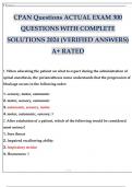 CPAN Questions ACTUAL EXAM 300 QUESTIONS WITH COMPLETE SOLUTIONS 2024 (VERIFIED ANSWERS) A+ RATED.p