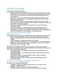 Hoofdstuk 4 Organisatie en management