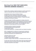 2024 Med Surg Final HESI TEST BANK WITH VERIFIED ANSWERS GRADED A+        A client with a productive cough has obtained a sputum specimen for  culture as instructed. What is the best initial nursing action?