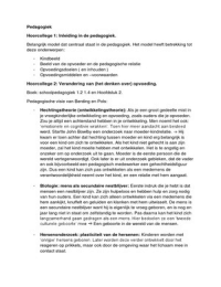 pedagogiek samenvatting blok 1