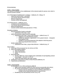 Summary outlines EU law week 1-6