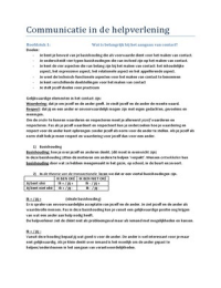 Samenvatting Relaties hanteren, communicatie