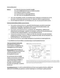 Blok 2 ontwikkelingsstoornissen, samenvatting taak 1