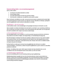 Samenvatting sales - en accountmanagement