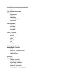 Aantekening lessen SCV: schriftelijke communicatieve vaardigheden