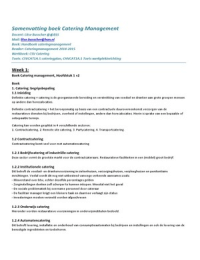 CSVSER1A.1 Cateringmanagement C cluster H1 t/m 12