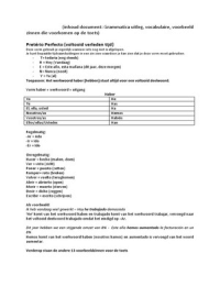 Samenvatting Grammatica +zinnen Spaans 2: toets 1