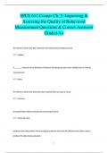 SPCE 611 Cooper Ch. 5 -Improving &  Assessing the Quality of Behavioral  Measurement Questions & Correct Answers/  Graded A+