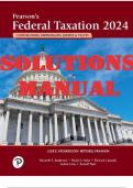 Pearson's Federal Taxation 2024 Corporations, Partnerships, Estates, & Trusts, 37th edition Luke E. Richardson, Mitchell Franklin  SOLUTIONS MANUAL 