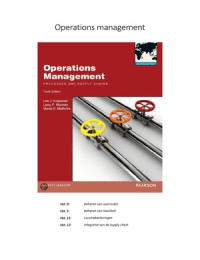 Samenvatting: 'Operation Management'