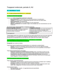 Methoden en Technieken (alles!!), periode A, 2e jaar HU