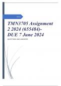 TMN3705 Assignment 2 2024 (655484)- DUE 7 June 2024