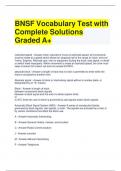 Bundle For BNSF 2024 Test with Complete Solutions 