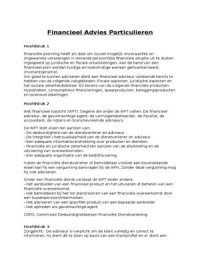 Financieel Advies Particulieren